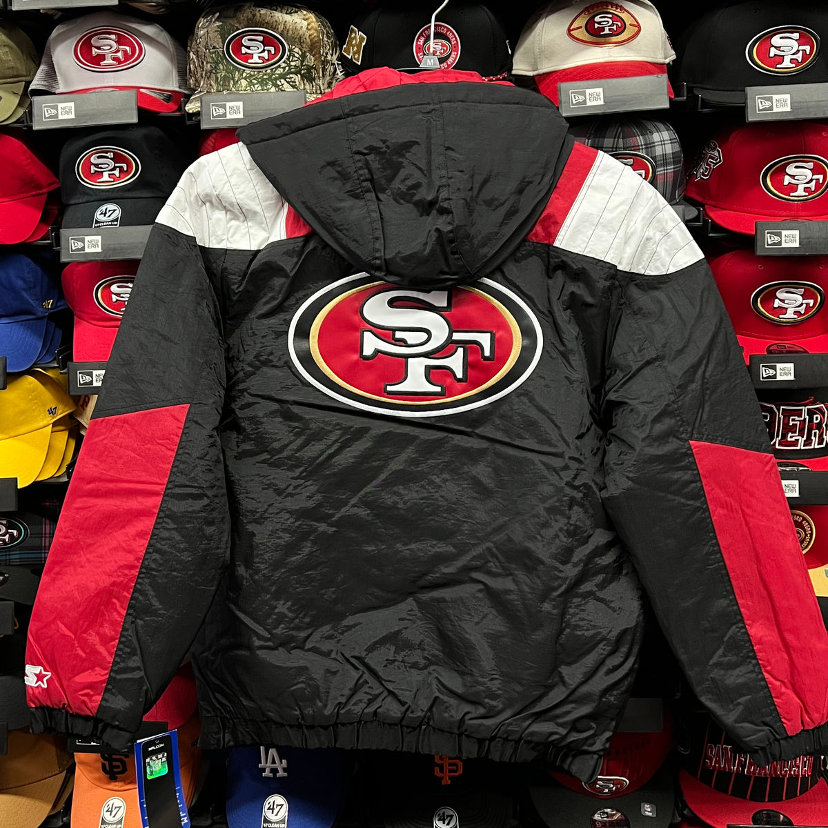 SF 49ers Starter (Black/Team) 1/2 Zip Pullover – Goodfellas SF