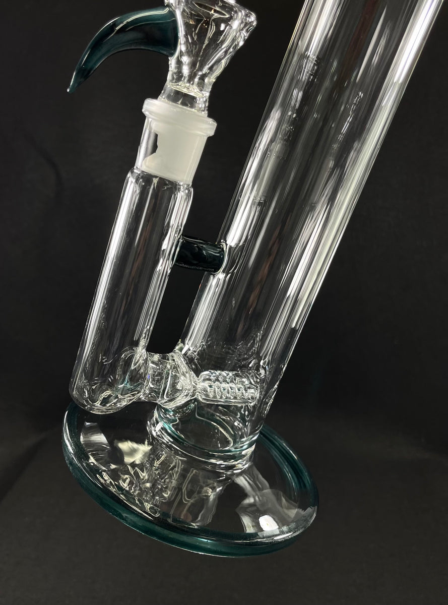 Texas Tubes Dual gridded stemline (Heavy Blue leprechaun