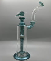 Shamby Glass Custom 11” Satin Bubbler w/Retti (Neptunium)