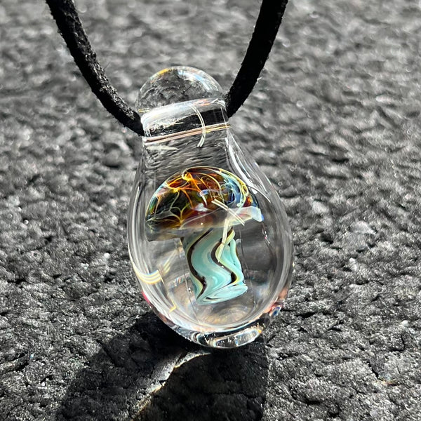 Oopazi Jellyfish Glass Pendant #15