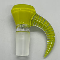 Shamby Glass 14mm Slide #10 (Chartreuse Over Agua AKA Avacado)