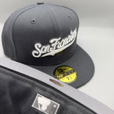 SF Giants “City-Script” NE Fitted (DarkGray/White)