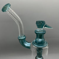 Shamby Glass Custom 11” Satin Bubbler w/Retti (Neptunium)