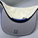 GS Warriors NE 9Fifty “A-Frame” Curved Snapback (Cream/Blue)