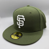 SF Giants (OliveGreen/White) NE Fitted