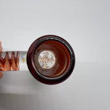 Jarred Bennett Glass 18mm Slide #60 (Raspberry Over Bronze Pearl)