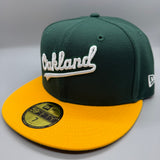 Oakland Athletics “City-Script” (Green/Yellow) NE Fitted