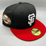 SF Giants NE Fitted (Black/White/Red) w/ 2000 InAugural Season SP