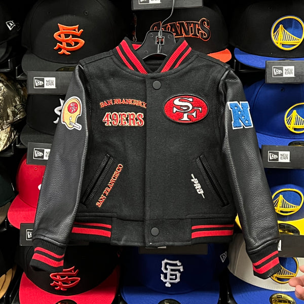 SF 49ers ProStandard Letterman Jacket (Toddler Size) - Black