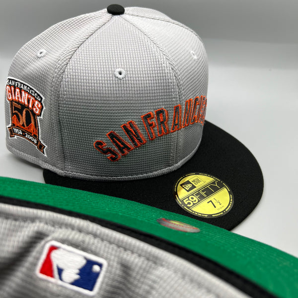 Holiday Sale (Dec 12th) SF Giants NE Fitted (Pivot Mesh Crown) w/ 50th Anniv Side Patch