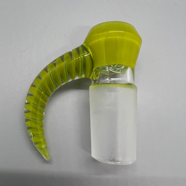 Shamby Glass 18mm Slide #09 (Chartreuse Over Agua AKA Avacado)