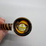 Jarred Bennett Glass Linework 18mm Slide #01 (Black Fire)