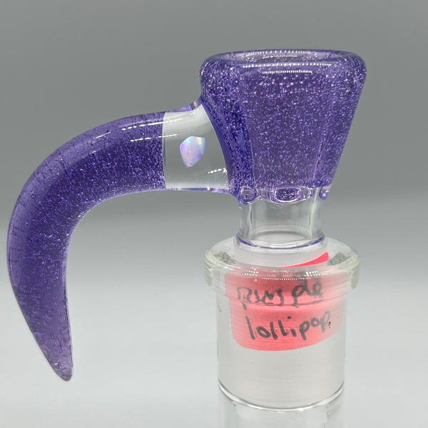 Jarred Bennett Glass 14mm Slide #04 (Purple Lollipop)