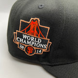 SF Giants NE Fitted (Black/Orange) w/ 2014 WS Side Patch