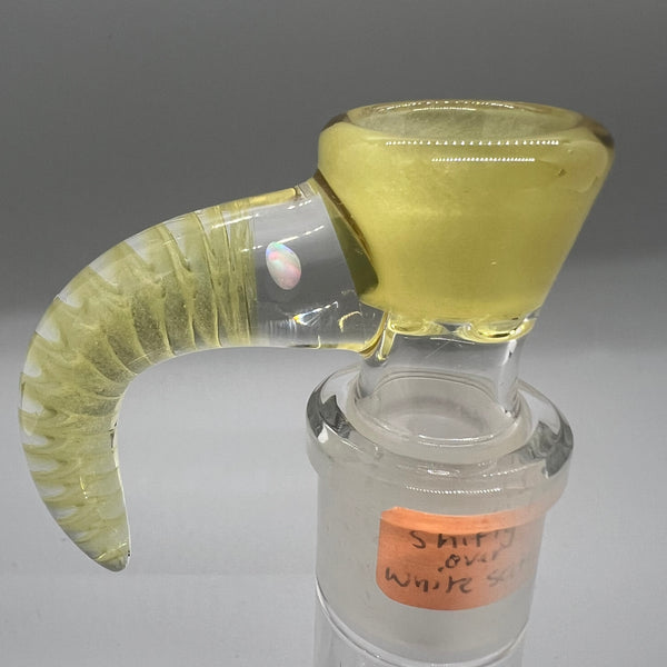 Jarred Bennett Glass 18mm Slide #53 (Shifty Over White Satin)