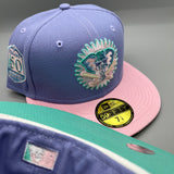 Holiday Sale (Dec 14th) Oakland Athletics NE Fitted (Lavender/Pink/Teal) w/ 50th Anniv SP