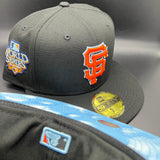 SF Giants (Cloud Under) NE Fitted (Black/Orange/BabyBlue) w/ ‘10 WS Side Patch