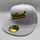 Oakland Athletics “City-Script” (Gray/Team) NE Fitted