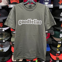 Goodfellas SF “Script” T-shirt (Olive/White)
