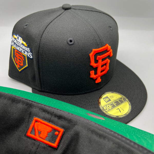 SF Giants NE Fitted (Black/Orange) w/ 2010 WSC Side Patch