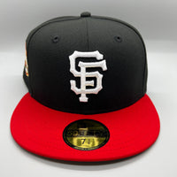 SF Giants NE Fitted (Black/White/Red) w/ 2000 InAugural Season SP