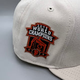 SF Giants NE Fitted (Stone/Orange/Black) w/ 2012 WSC Side Patch