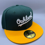 Oakland Athletics “City-Script” (Green/Yellow) NE Fitted