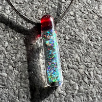 Oopazi Crushed Opal Capsule Glass Pendant #01