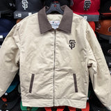 SF Giants JH-Design Workwear Jacket (Cream/Brown)