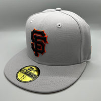 SF Giants NE Fitted (Gray/Black/Orange) w/ 2014 WS Side Patch