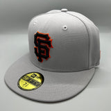 SF Giants NE Fitted (Gray/Black/Orange) w/ 2014 WS Side Patch