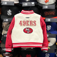 SF 49ers ProStandard Letterman Jacket (Toddler Size) - Cream