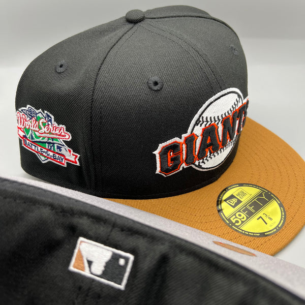 SF Giants NE Fitted (Black/LtBronze) w/‘89 WS “Battle Of The Bay” Side Patch