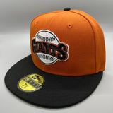 SF Giants NE Fitted (Rustic Orange/Black) w/ 2000 InAugural Season SP