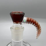 Jarred Bennett Glass 18mm Slide #60 (Raspberry Over Bronze Pearl)