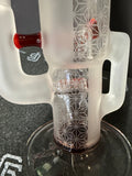 Sovereignty CapCycler PA Stemline 16mm 6-Cut UpGrid to Grid Cap 180 Front Facing with Cold Worked Body & Neck Mille x1 26mm Cut (Pomegranate)