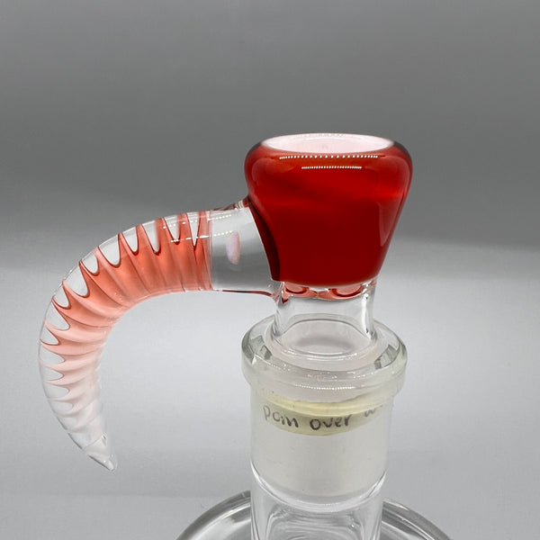 Jarred Bennett Glass 18mm Slide #32 (Pomegranate Over White)