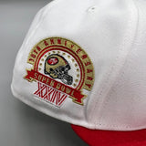 SF 49ers “Saloon” (White/Red) NE Fitted w/ SB XXIV Side Patch