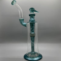 Shamby Glass Custom 11” Satin Bubbler w/Retti (Neptunium)