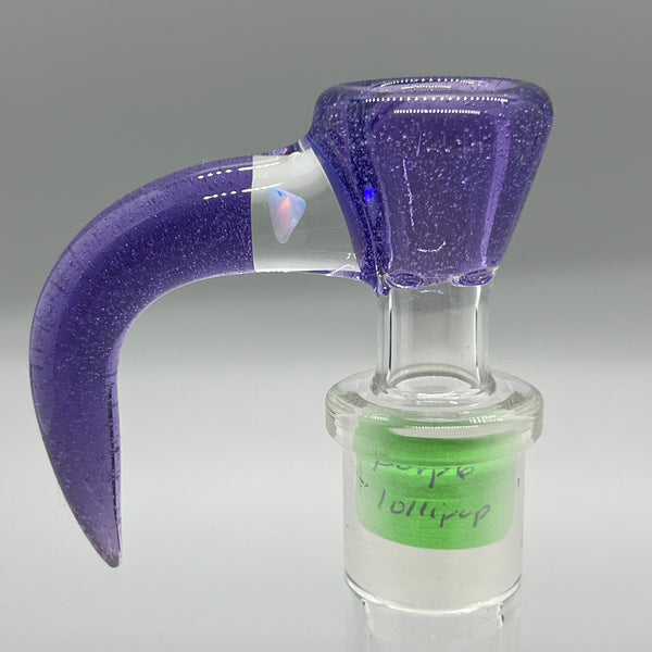 Jarred Bennett Glass 14mm Slide #16 (Purple Lollipop)