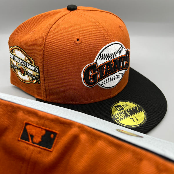 SF Giants NE Fitted (Rustic Orange/Black) w/ 2000 InAugural Season SP