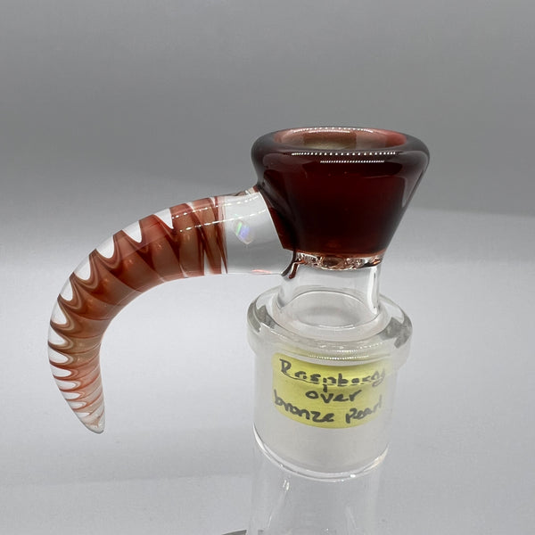 Jarred Bennett Glass 18mm Slide #60 (Raspberry Over Bronze Pearl)