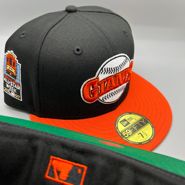 SF Giants NE Fitted (Black/Orange) w/ 2007 ASW Side Patch