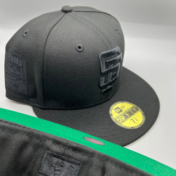 SF Giants NE Fitted (Black/Black/Black) w/ 2007 ASW Side Patch