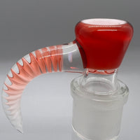 Jarred Bennett Glass 18mm Slide #18 (Pomegranate Over White)