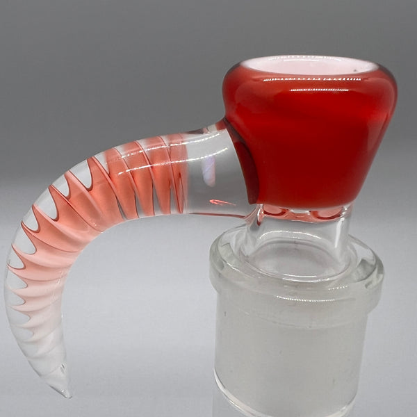 Jarred Bennett Glass 18mm Slide #18 (Pomegranate Over White)