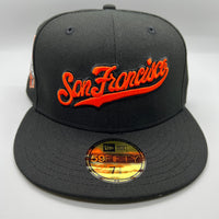 SF Giants NE Fitted (Black/Orange) w/ 2014 WS Side Patch