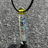 Oopazi Crushed Opal Capsule Glass Pendant #02