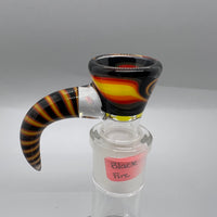 Jarred Bennett Glass Linework 18mm Slide #01 (Black Fire)