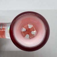 Jarred Bennett Glass 18mm Slide #18 (Pomegranate Over White)